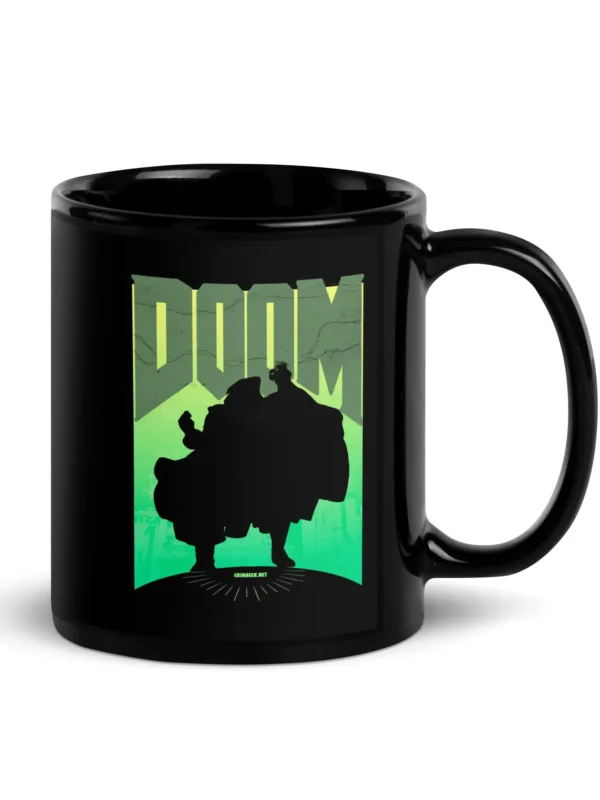 Caneca Preta “Doom Infernal” doctor doom doutor destino