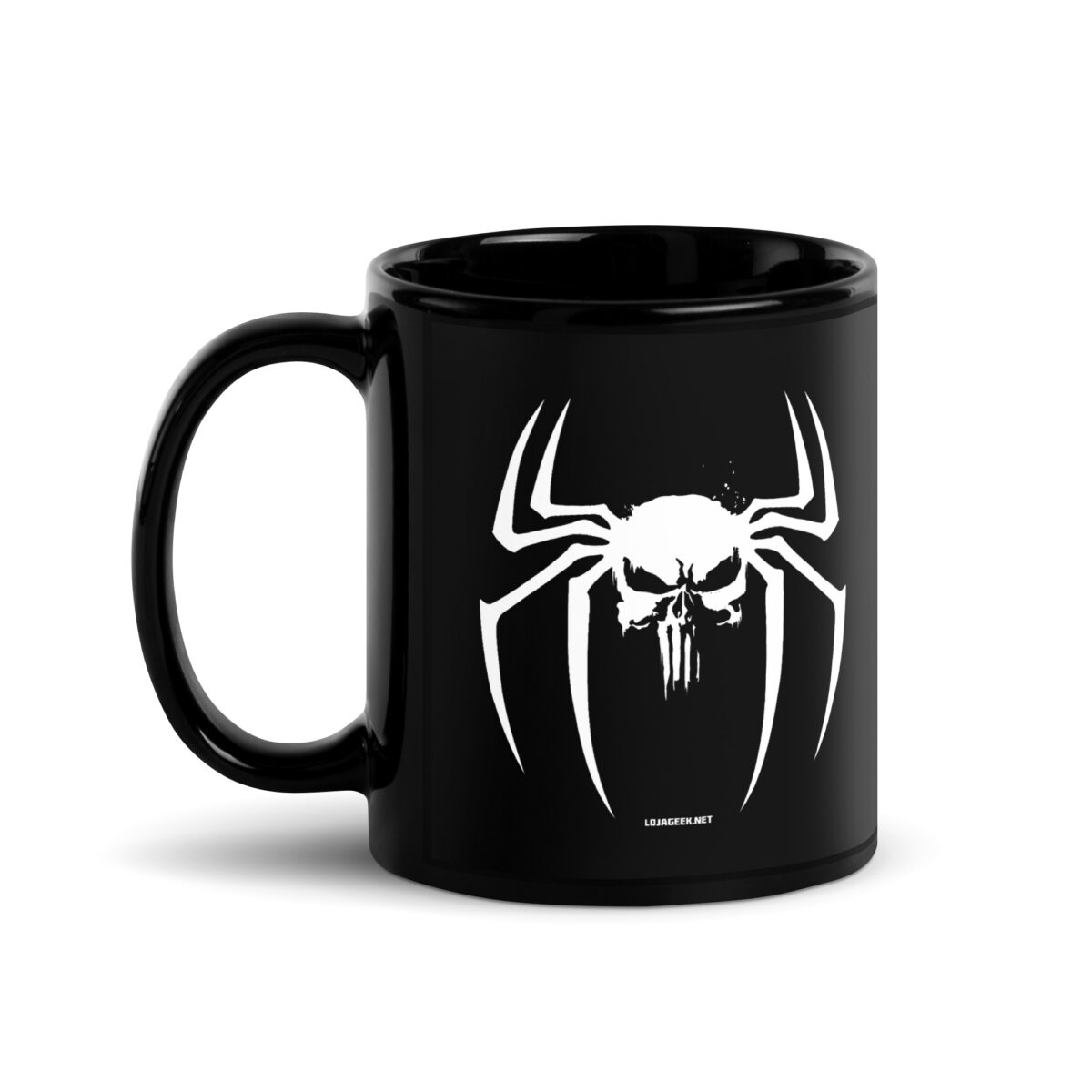 Caneca preta “Justiça Aranha”