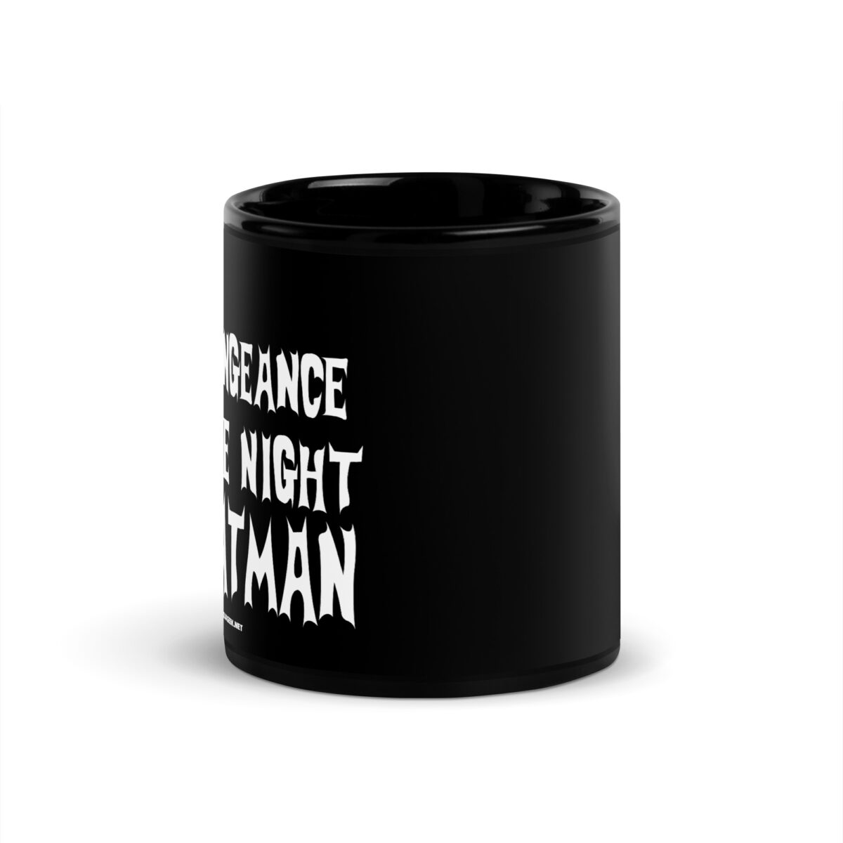 Caneca preta “A Vingança, A Noite, The Bats”