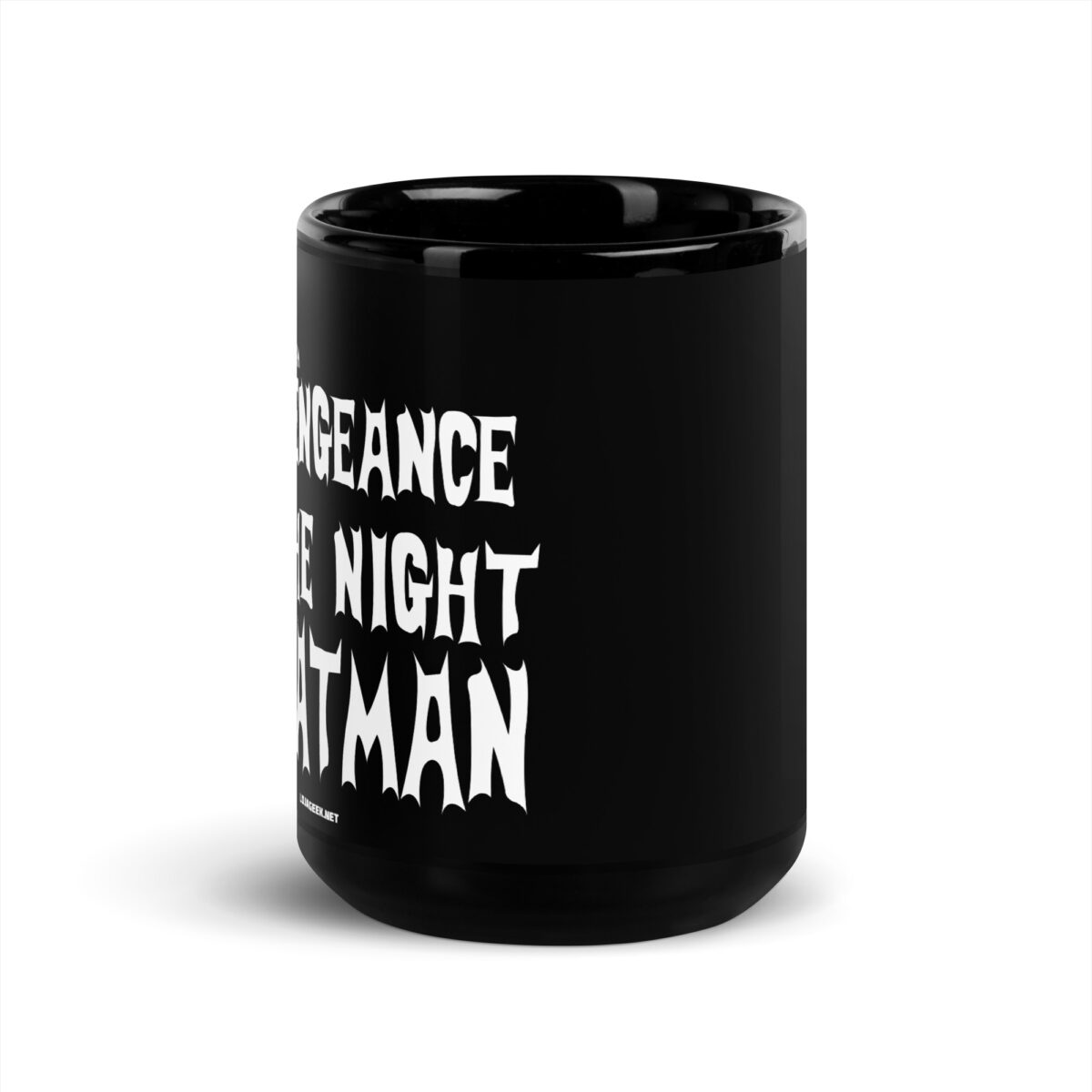 Caneca preta “A Vingança, A Noite, The Bats”