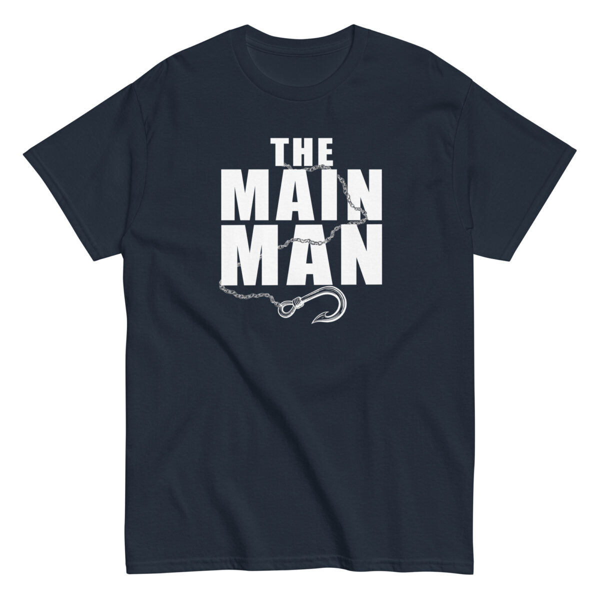 unisex-classic-tee-navy-front-6974aaeece9b1.jpg T-Shirt Lobo "The Main Man"