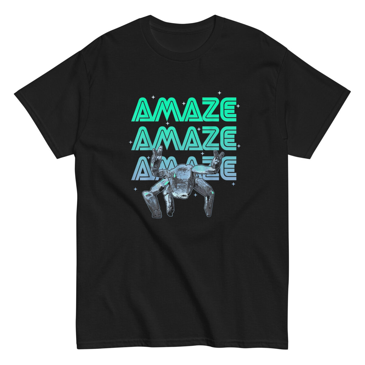 unisex-classic-tee-black-front-69c678d06aded.jpg T-Shirt "Amaze"