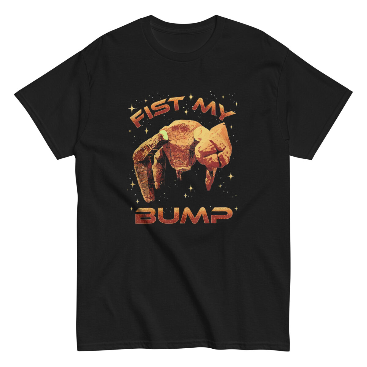 unisex-classic-tee-black-front-69c67ae461a96.jpg T-Shirt "Fist Bump"