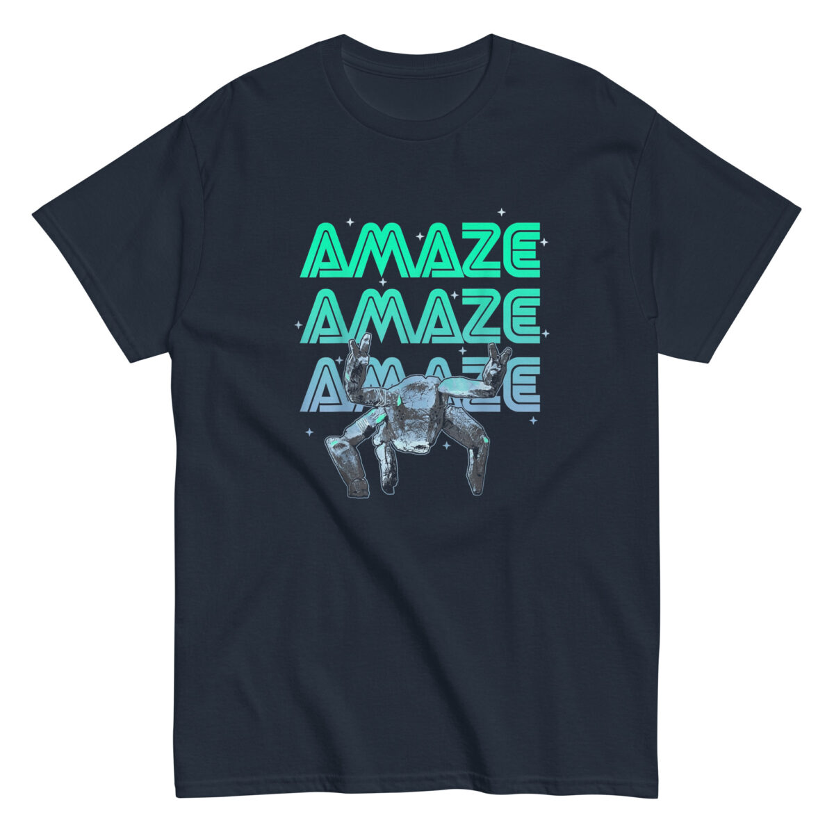 unisex-classic-tee-navy-front-69c678d06f03e.jpg T-Shirt "Amaze"